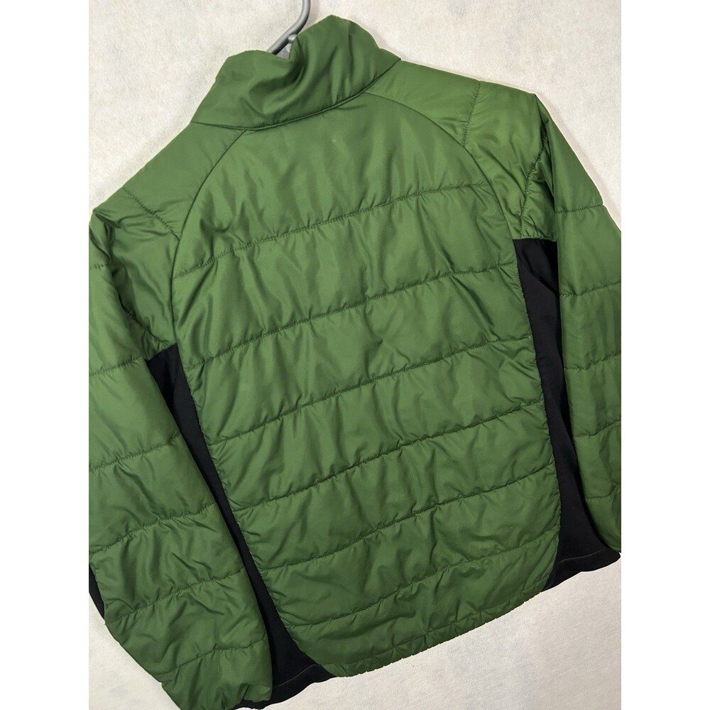 The North Face Large 14/16 Jacket Green Black Quilted Insulated Puffer Full Zip - Picture 5 of 11